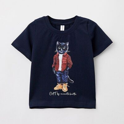 T-Shirt mit Aufdruck COUNTRY CAT