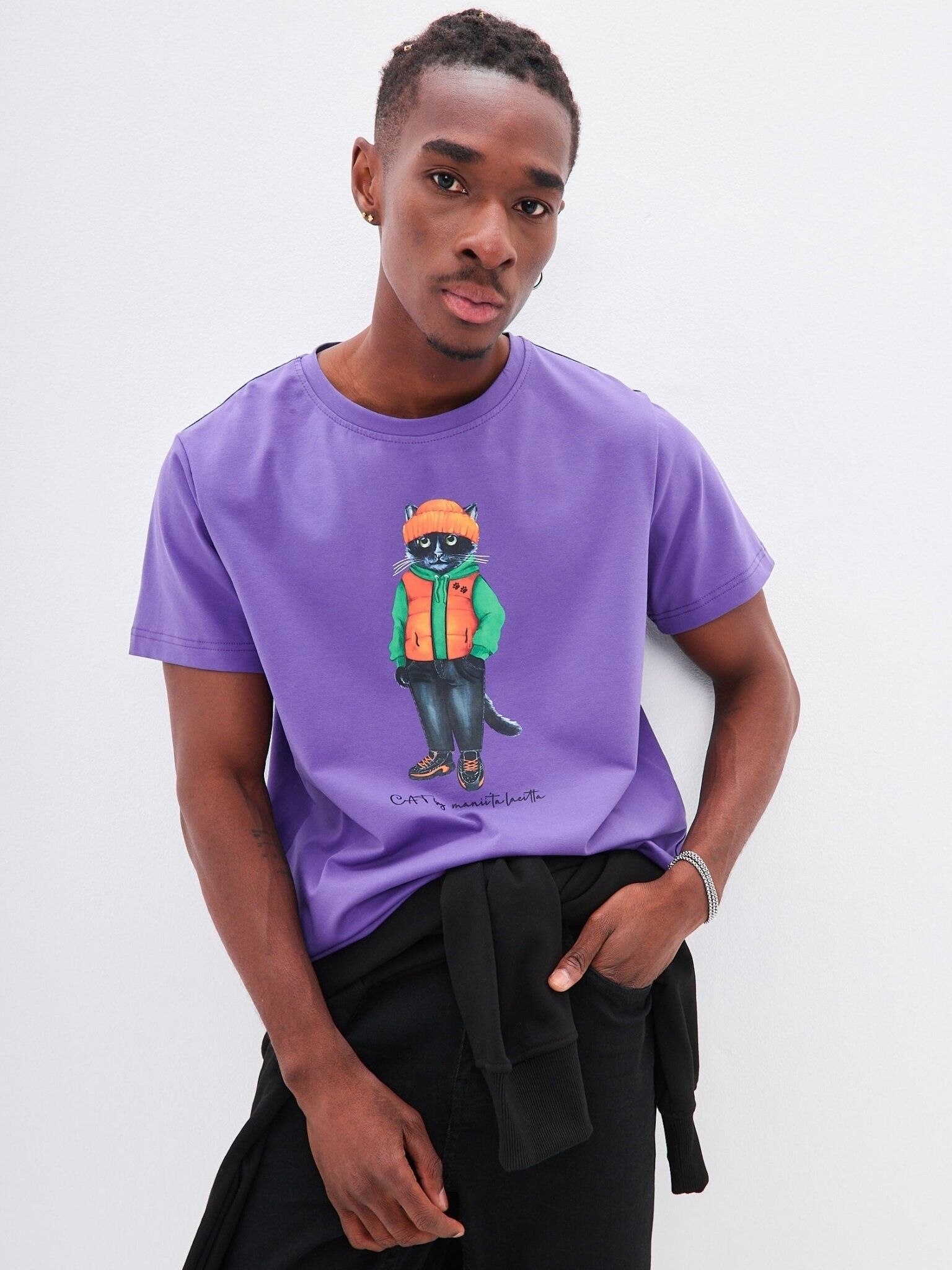 Printed T-shirt HOODIE CAT