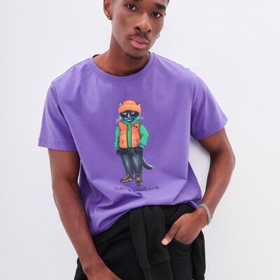 T-shirt stampata FELPA CON CAPPUCCIO CAT