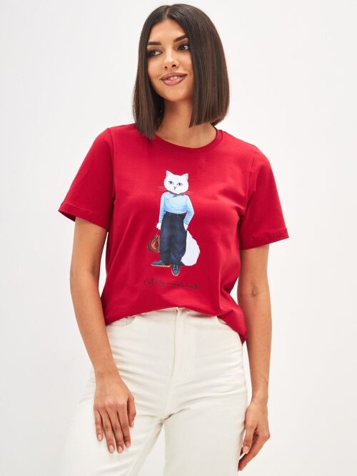 Printed T-shirt MARINER CAT