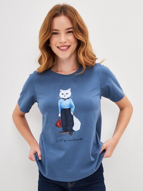 Printed T-shirt MARINER CAT