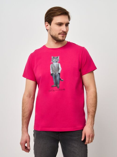 Printed T-shirt MINIMALIST CAT