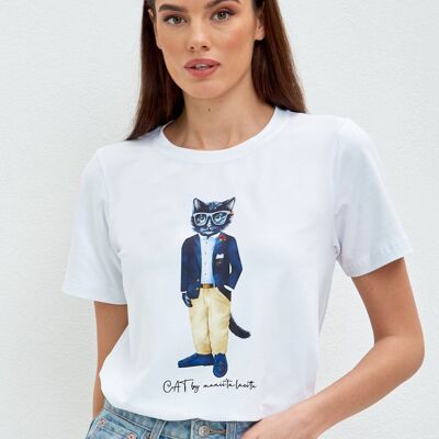 T-shirt stampata REGATA CAT