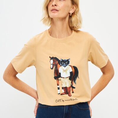 T-shirt stampata PILOTA CAT