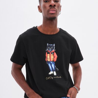 T-shirt stampata SPORT CASUAL CAT