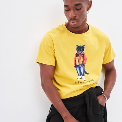 T-Shirt mit Print SPORT CASUAL CAT