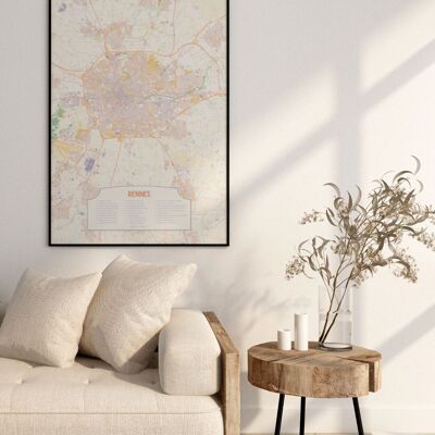 Rennes Poster - CheckMap