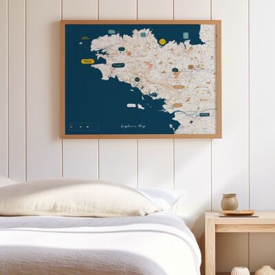BreizhMap - Poster of Brittany to personalize