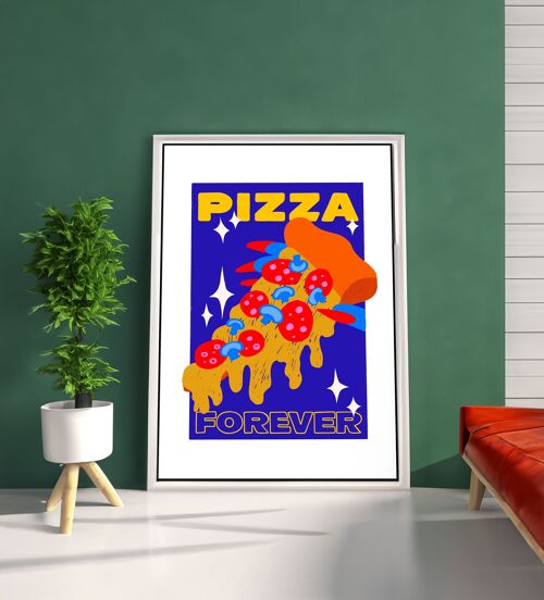 Pizza Forever Art Print