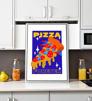 Pizza pour toujours Impression artistique 4