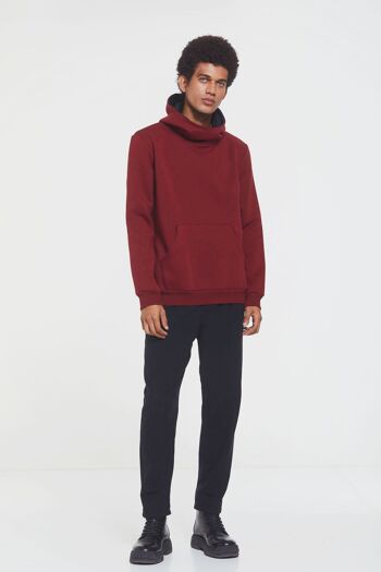 Sweat à capuche Kangourou Pocket Homme Rouge 2