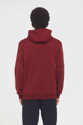 Sweat à capuche Kangourou Pocket Homme Rouge 4