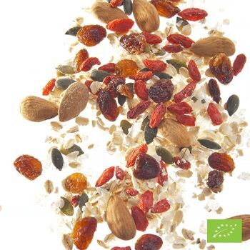 VRAC: Muesli (flocons,courge,amandes,goji) by Manola n° 3 Bio* - seau 4 kg