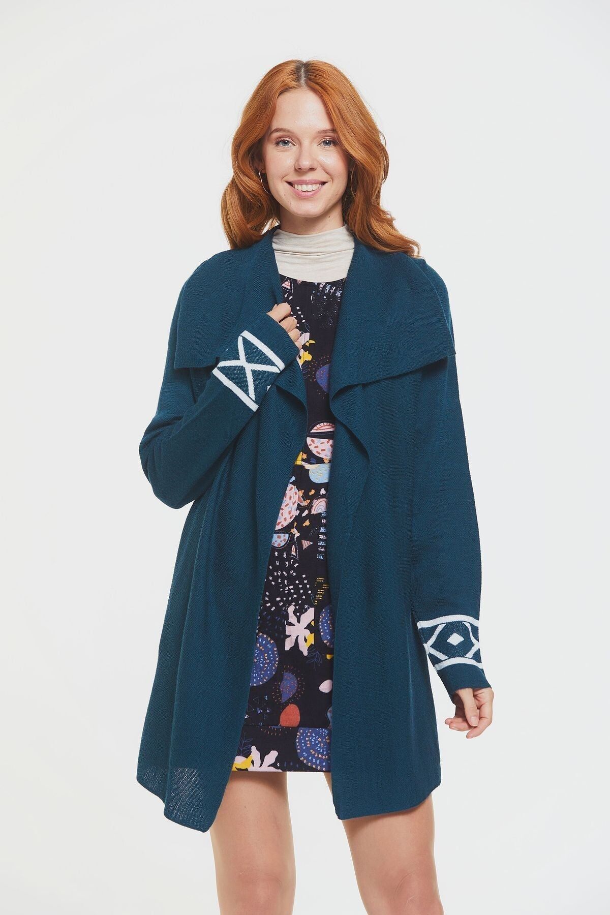 Maglione Lungo Turchese