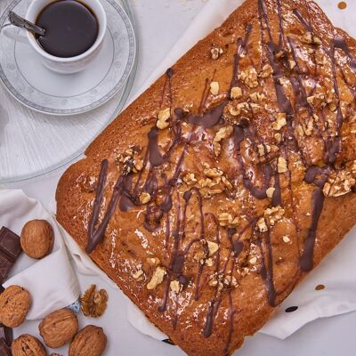Artisanal walnut cake with extra virgin olive oil