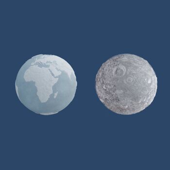 Bac à glaçons Terre et Lune 2