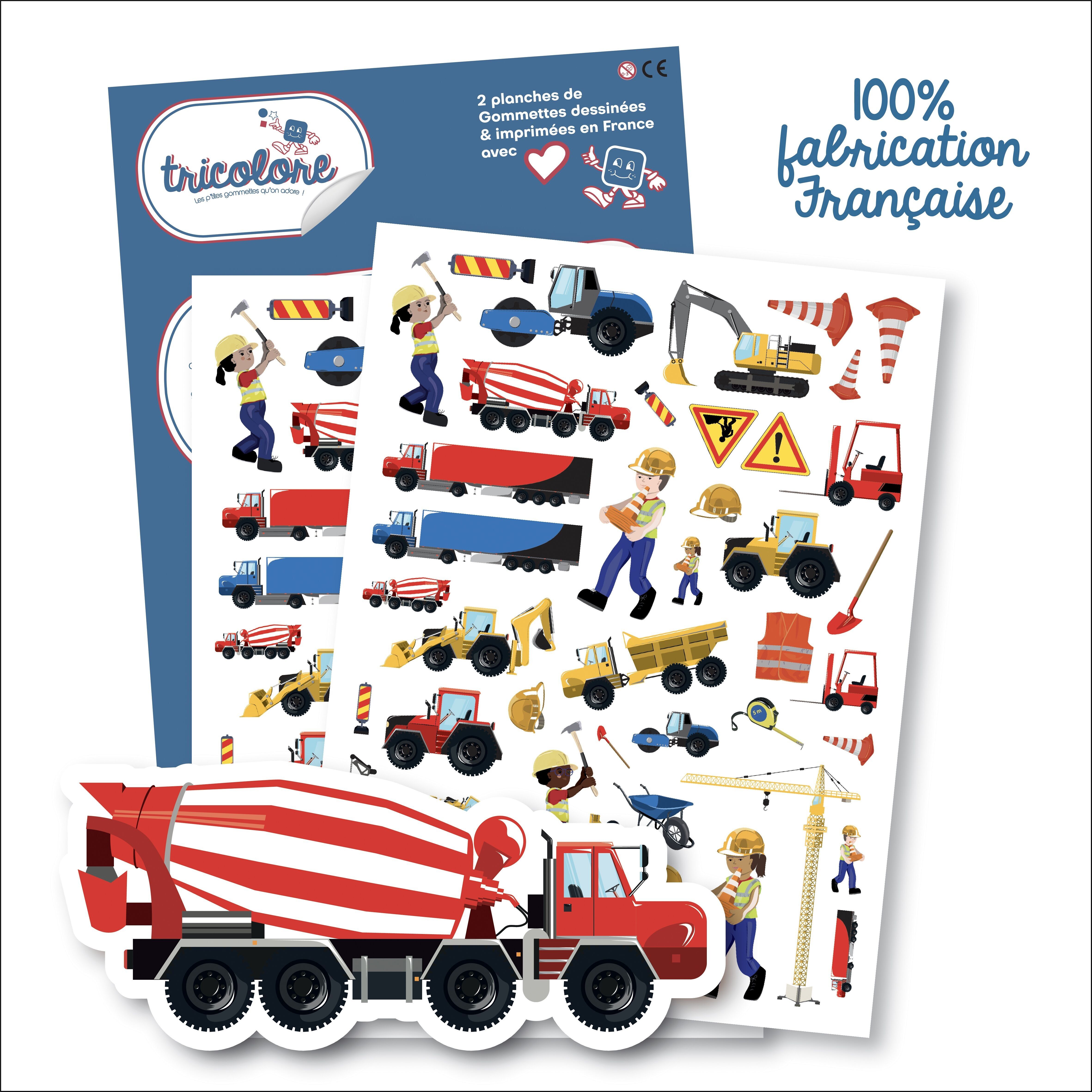 TRICOLOR STICKERS TP VEHICLES 120pcs