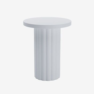 Tavolino rotondo moderno bianco Mirabelle