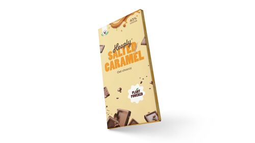 Plant-powered Oat Chocolate tablet with salty caramel 70 gr