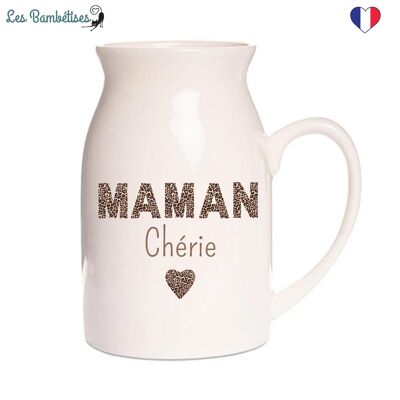 Pot à lait - Petit Vase Maman Léopard 12 cm