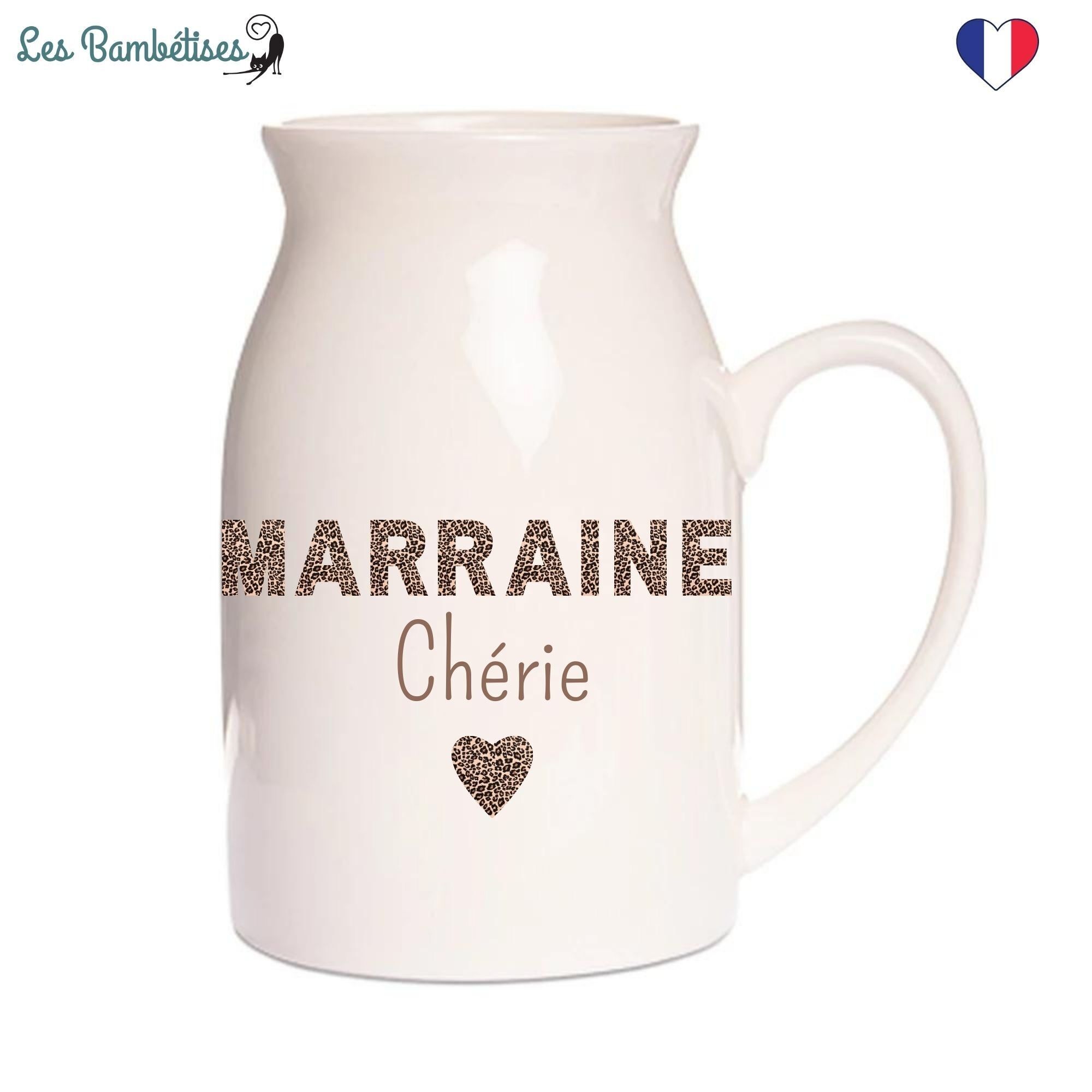 Milchkännchen – Kleine Vase „Leopard Godmother“ 12 cm