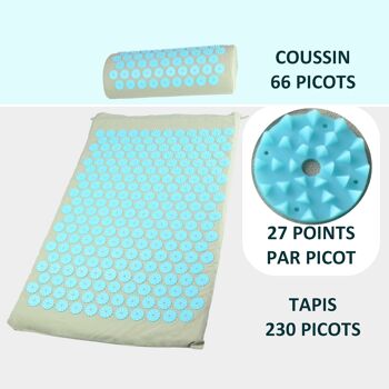 Pack Tapis Acupression 5 + 1 Gratuit 2