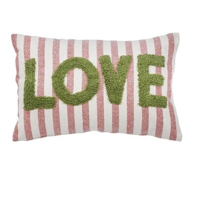 Cushion cover Happy Stripe Love 40x60cm
