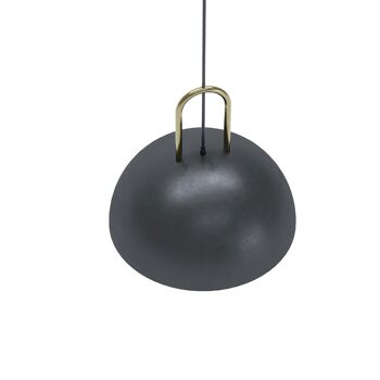 Luminaire suspension métal noir et or Marivaux 4