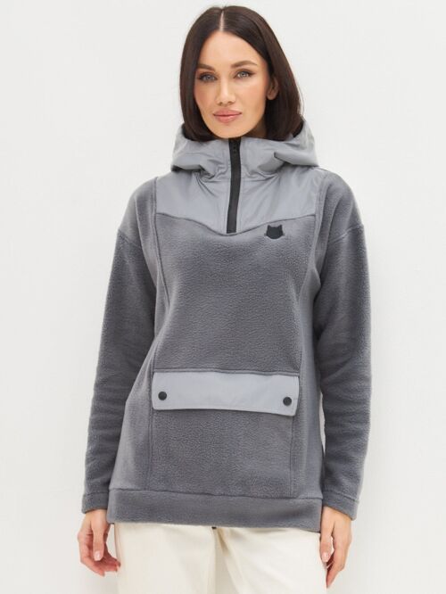 Fleece hoodie CATRAIN