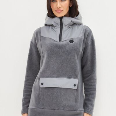 Fleece hoodie CATRAIN