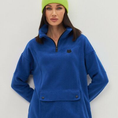 Sweat-shirt en polaire bleu CATFLEE