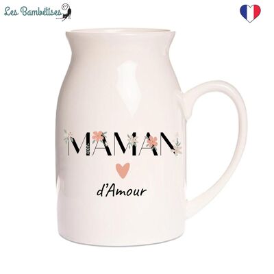 Milk jug - Small Vase Maman Flowers Boho 12 cm