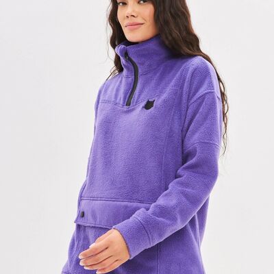 Purple Fleece sweatshirt CATFLEES