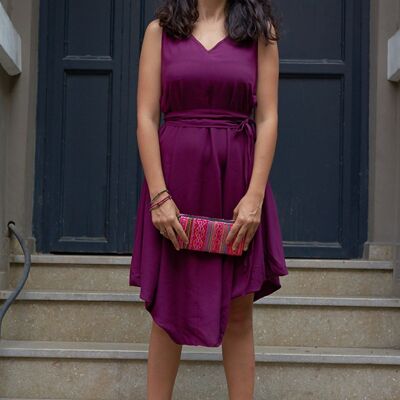 Asymmetrical Dress Purple