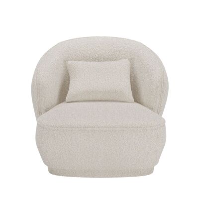Pablo gray-cream designer armchair