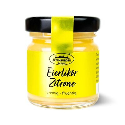 Mini bicchiere al limone con zabaione