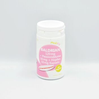 Valériane 120 mg + passiflore 50 mg + houblon 50 mg 1