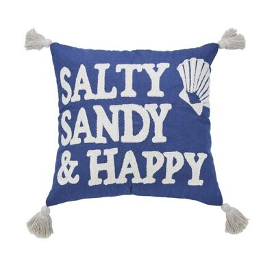 Fodera per cuscino SEALIFE SALTY SANDY HAPPY 45x45 cm