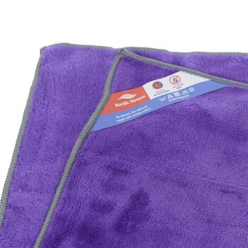 Chiffons en microfibre violet Nordic Stream pour poussière 30x30cm 2