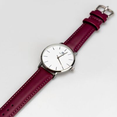 CUIR ALPHA WEISS BORDEAUX