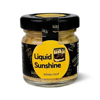 Mini bicchiere di mostarda di whisky "Liquid Sunshine".