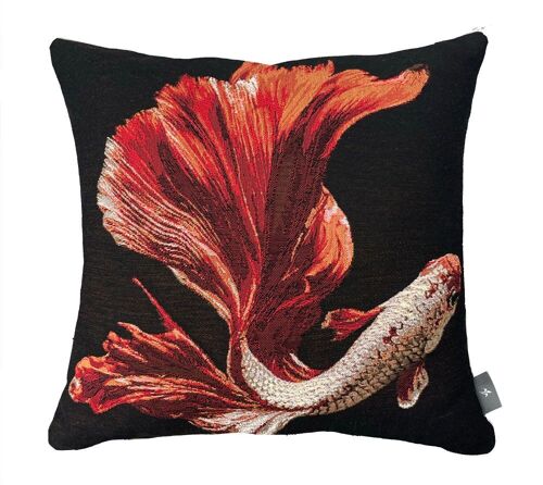 Housse de coussin poisson Combattant