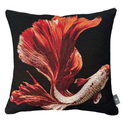 Fighter fish cushion cover