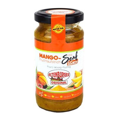 Mango mustard with curry - fruit spread with mustard