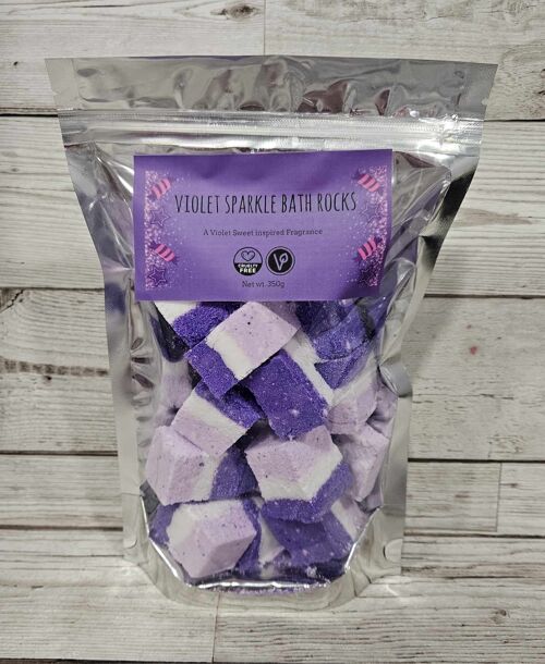 Violet Sparkle Bath Rocks