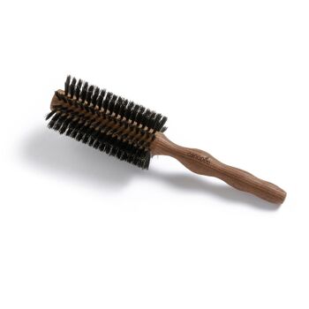 Brosse ronde brushing grand diamètre, 100% poils de sanglier 1