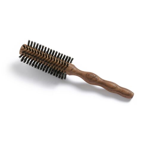 Brosse ronde brushing moyen diamètre, 100% poils de sanglier