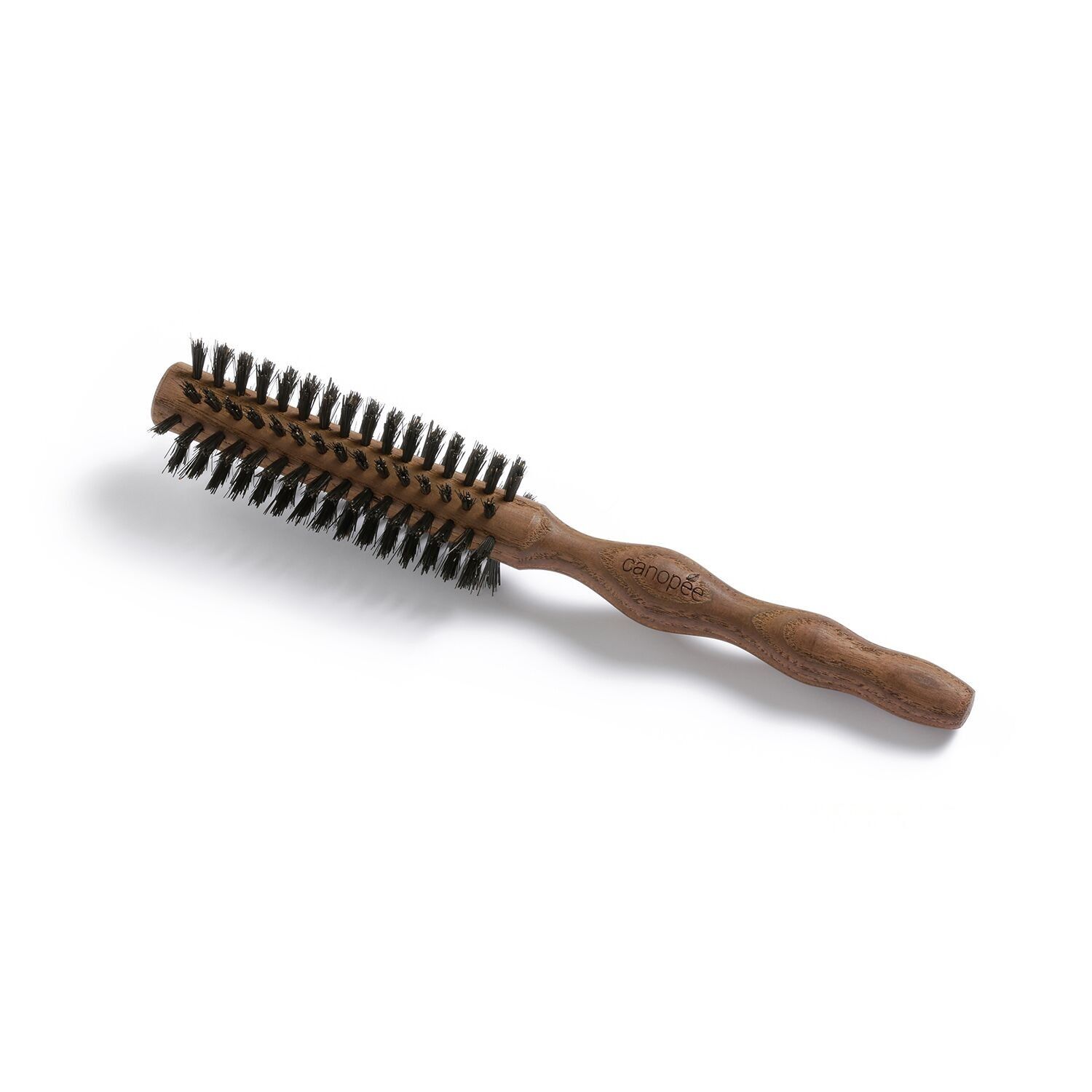 Spazzola tonda per asciugatura diametro piccolo, 100% setola di cinghiale