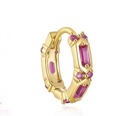 Gold Talma buckle with pink zircons