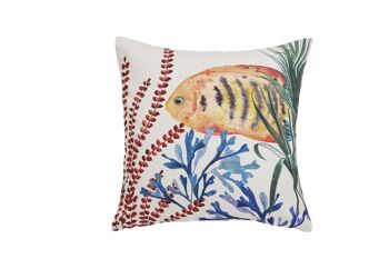 Housse de coussin SEALIFE POISSON ORANGE (2 tailles) 1